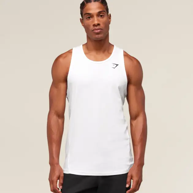 CRITICAL TANK  Withe // GYMSHARK