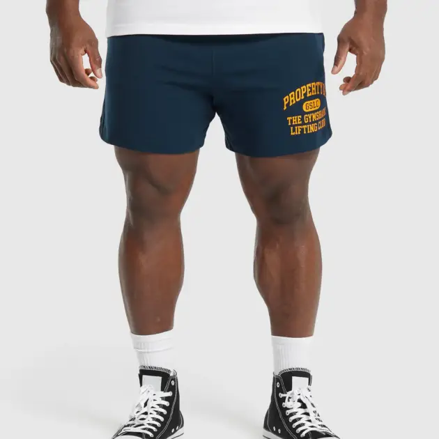 LIGHTWEIGHT JERSEY SHORTS Navy // GYMSHARK