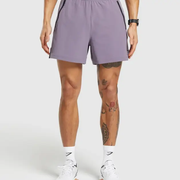 APEX 5" HYBRID SHORT FOG PURPLE // GYMSHARK