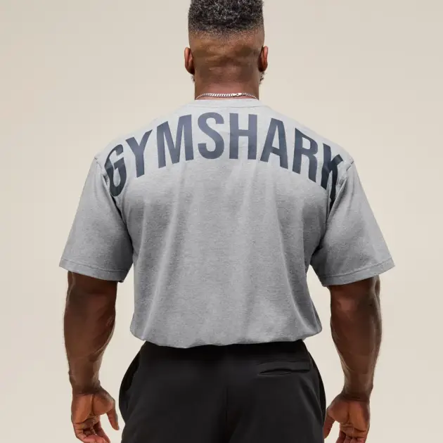 POWER T-SHIRT Heavy Blue // GYMSHARK