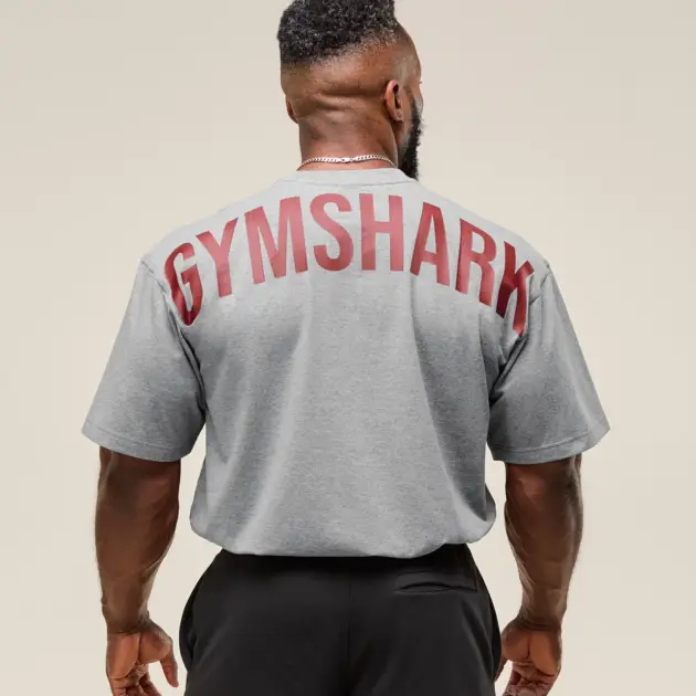 POWER T-SHIRT Sets Red // GYMSHARK