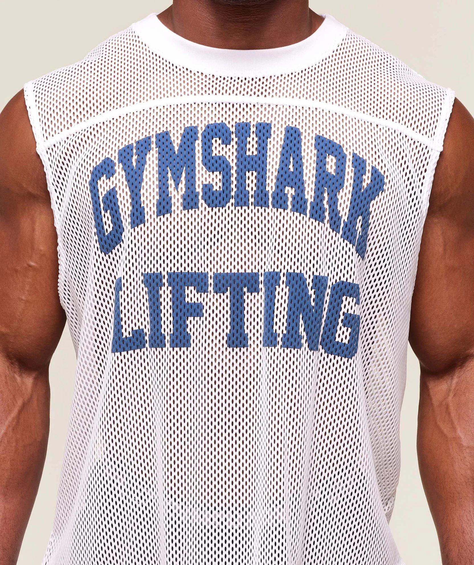 MESH OVERSIZED TANK WITHE // GYMSHARK - Image 3