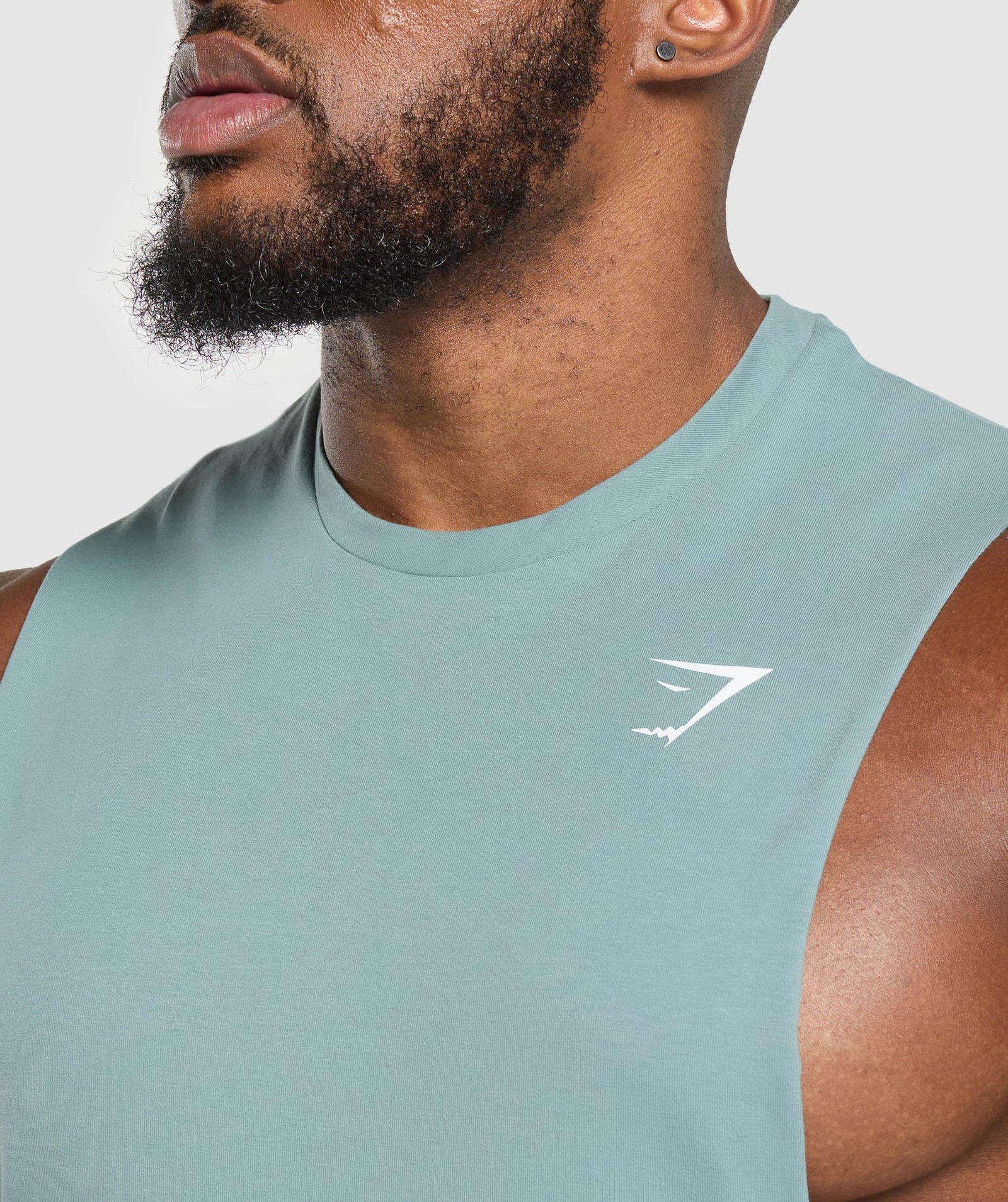 CRITICAL DROP ARM TANK Celeste Blue // GYMSHARK - Image 3