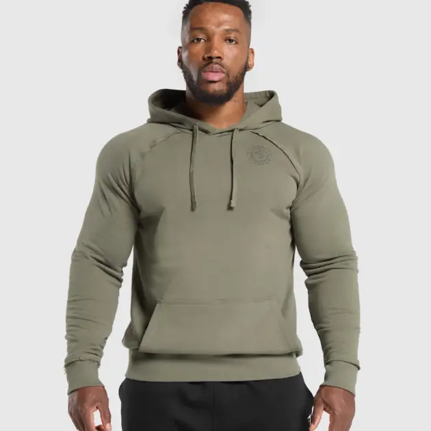 Legacy Hoodie Base Green // GYMSHARK