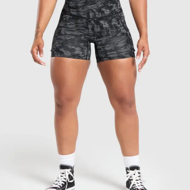 Legacy Logo Tight Shorts Black // GYMSHARK