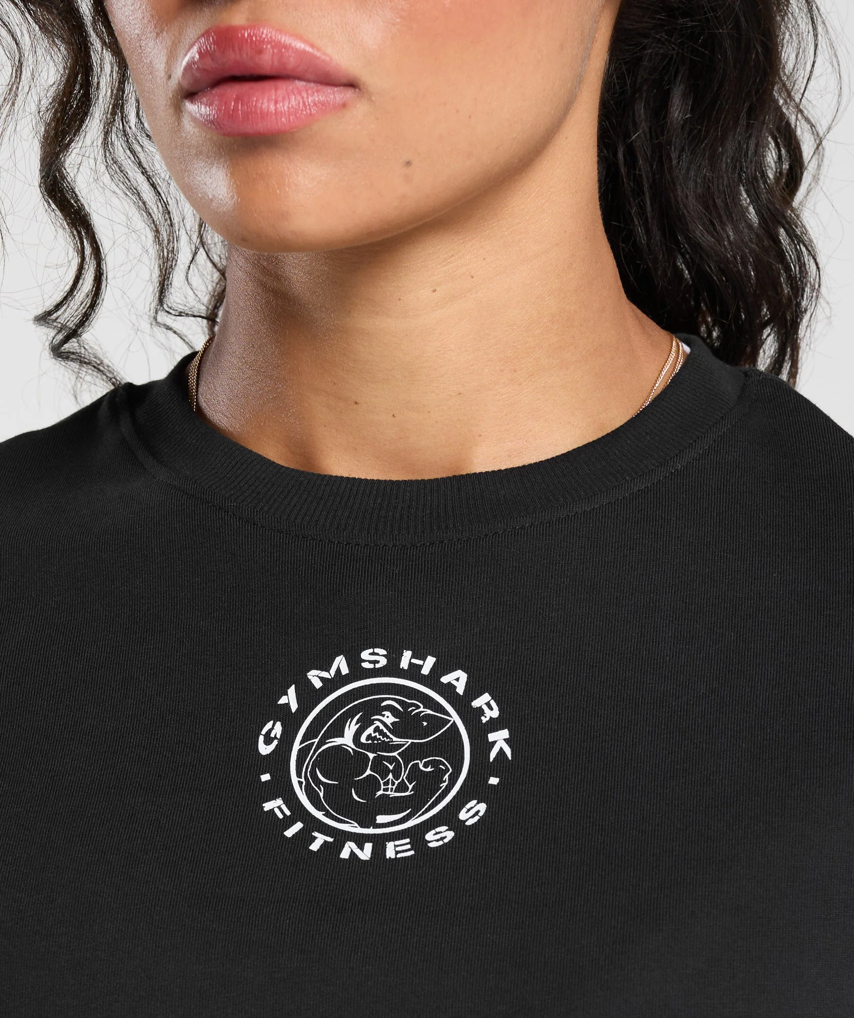 Legacy Oversized T-Shirt Black // GYMSHARK - Image 3