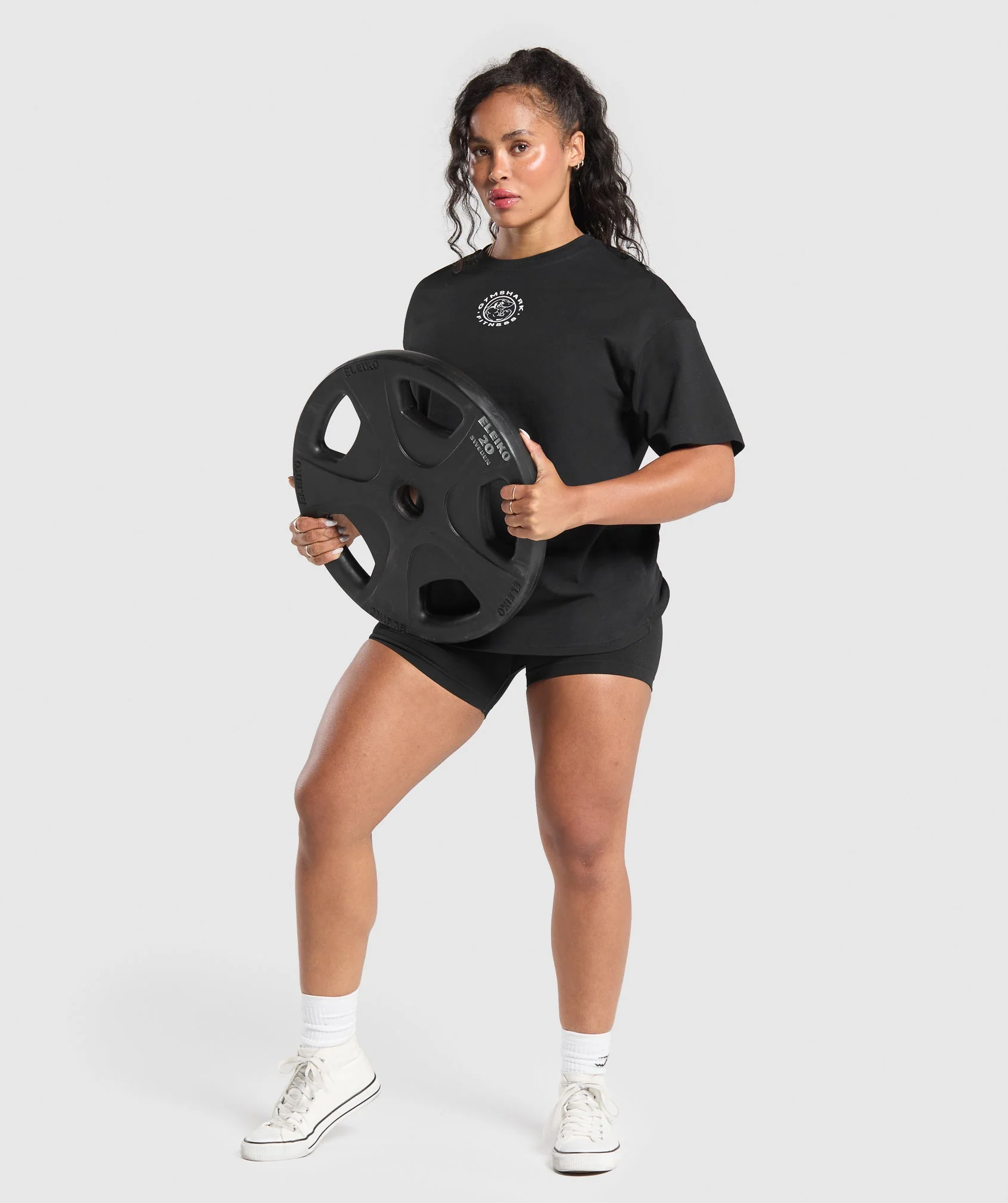 Legacy Oversized T-Shirt Black // GYMSHARK - Image 4