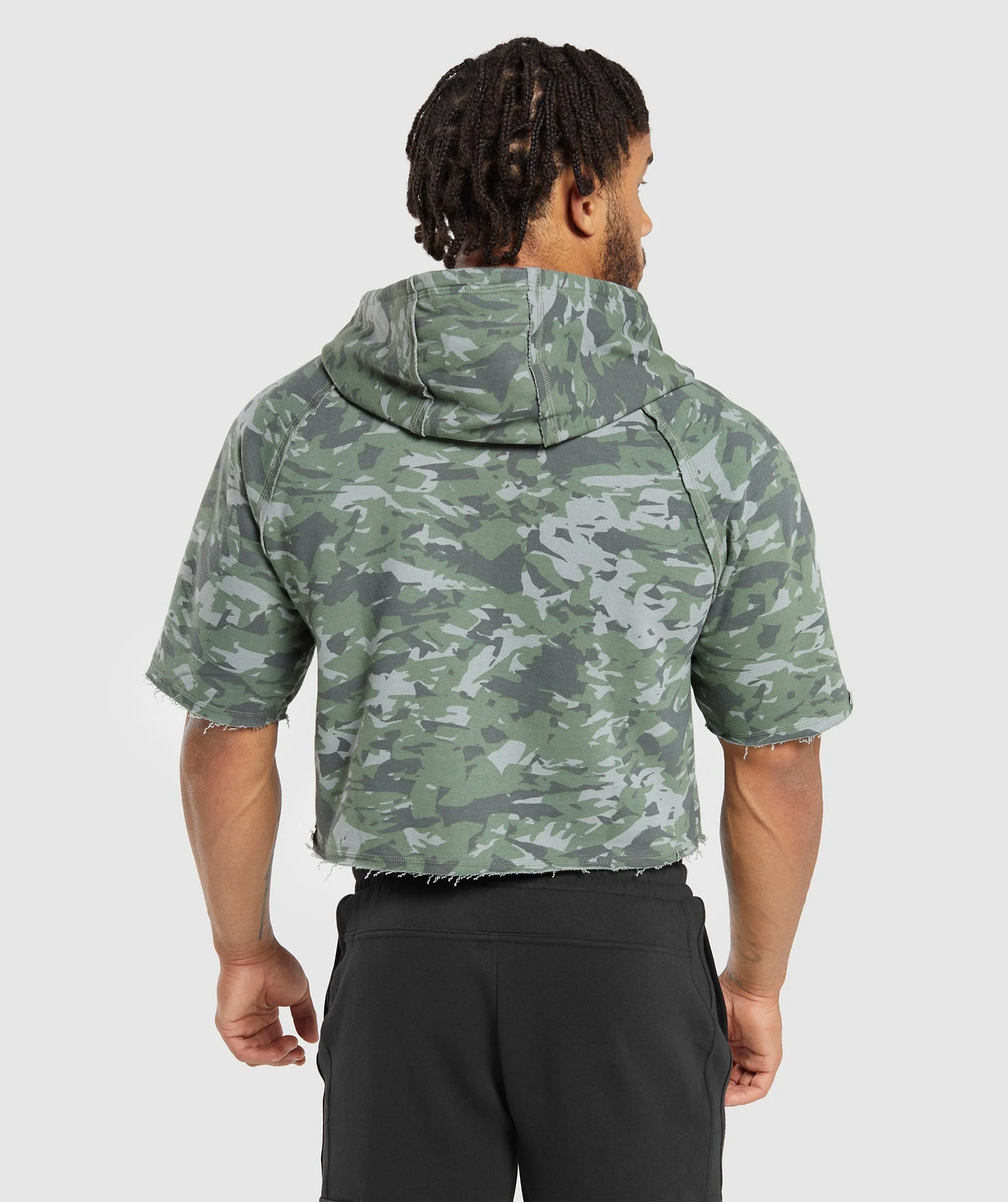 Legacy Short Sleeve Crop Hoodie // GYMSHARK - Image 2