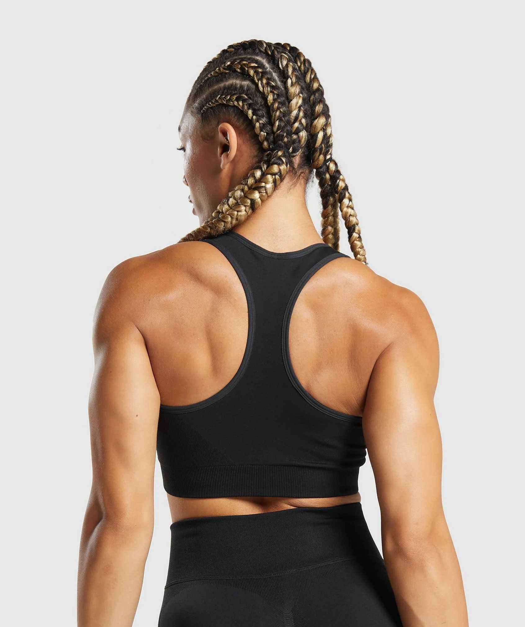 Lift Seamless Sports Bra Black // GYMSHARK - Image 2