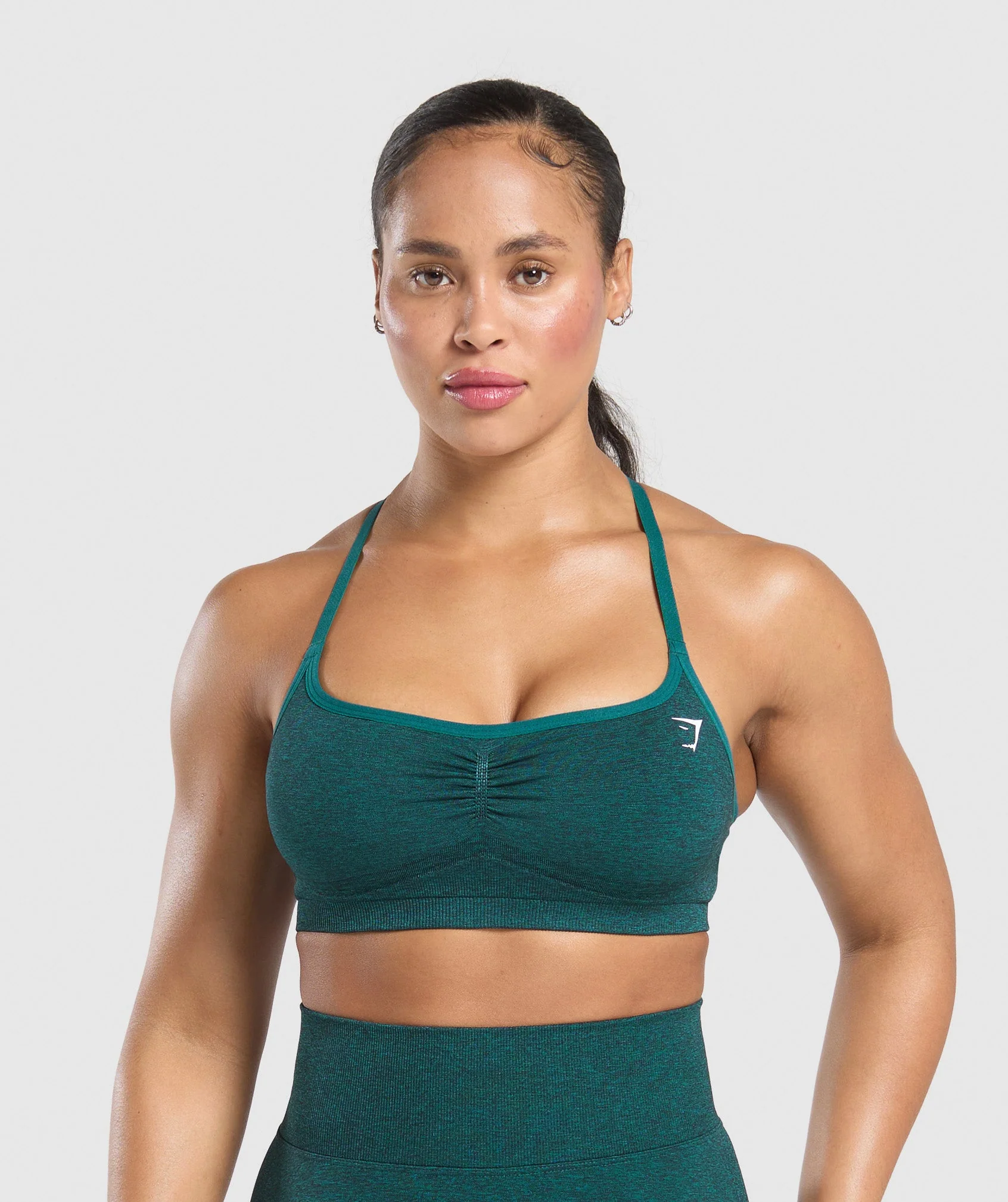 Lift Seamless Sports Bra Black Marl // GYMSHARK