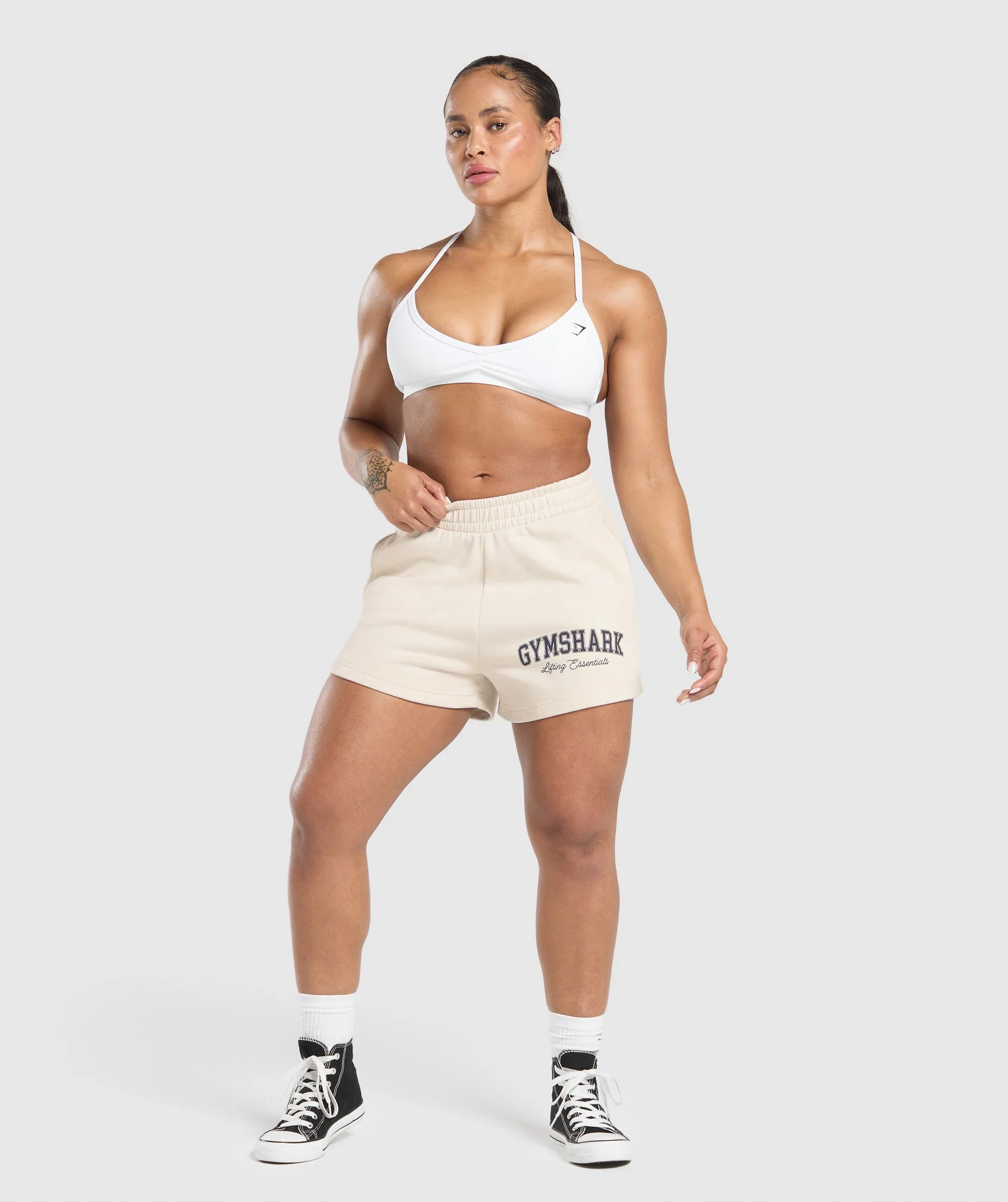 Lifting Essentials Graphic Brushed 4' Shorts // GYMSHARK - Image 3