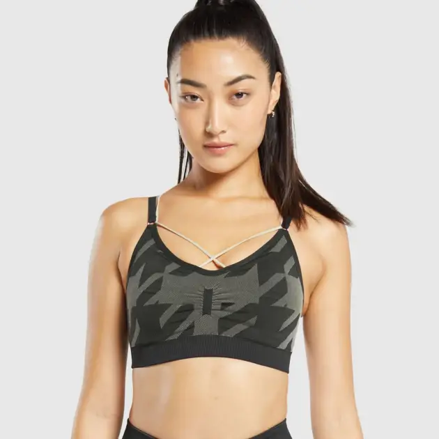 Apex Limit Seamless Ruched Sports Bra // GYMSHARK