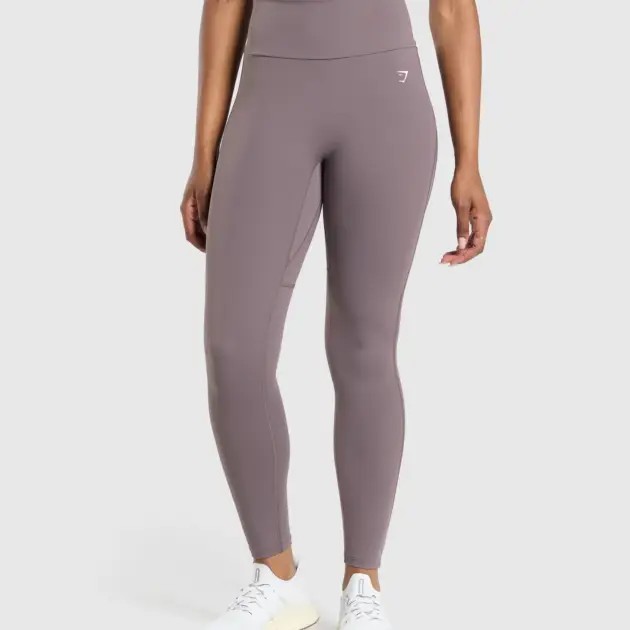 Mesh Placement Leggings Brushed Purple // GYMSHARK