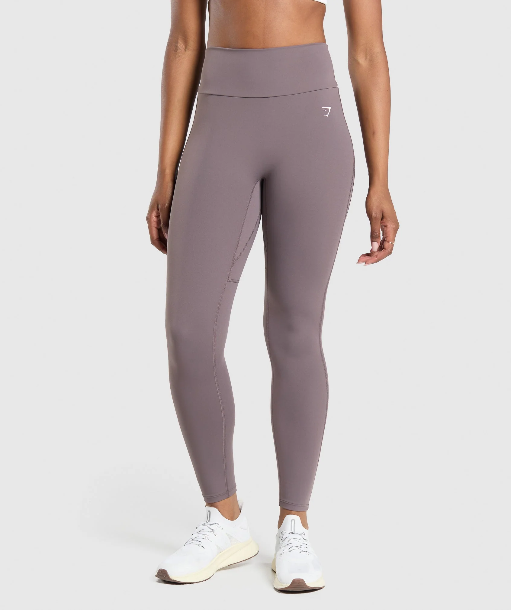 Mesh Placement Leggings Brushed Purple // GYMSHARK