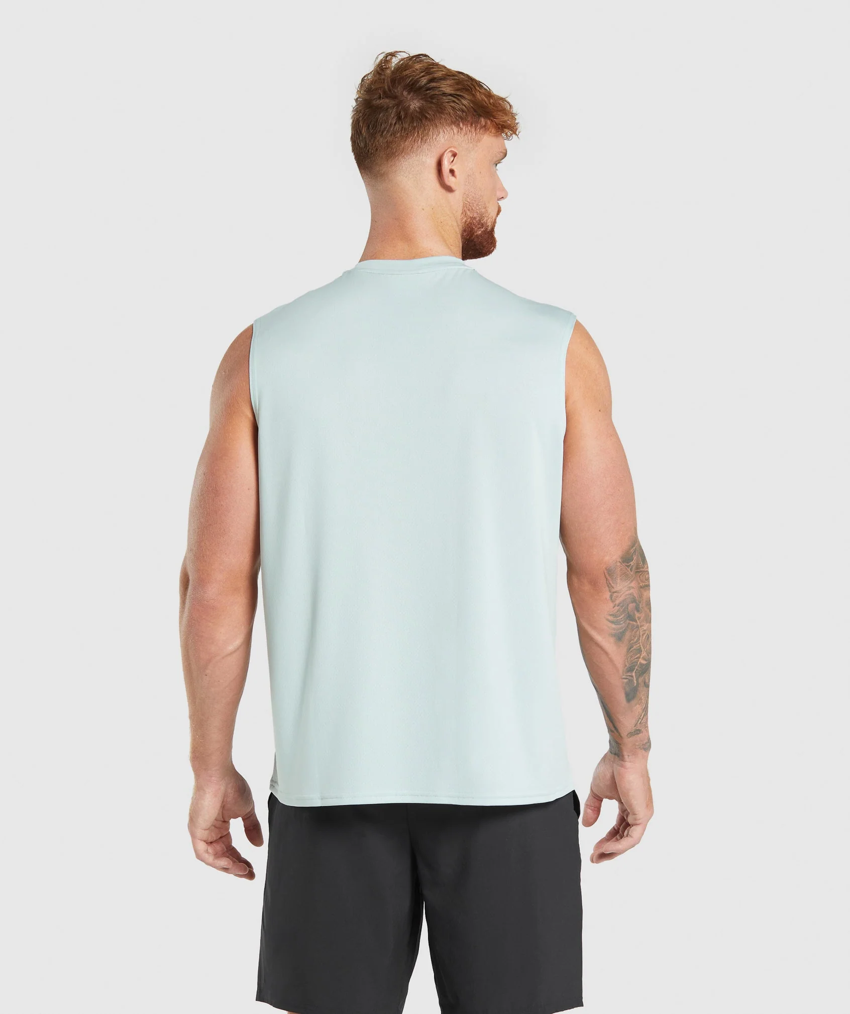 Oversized Performance Tank Cool Blue // GYMSHARK - Image 2