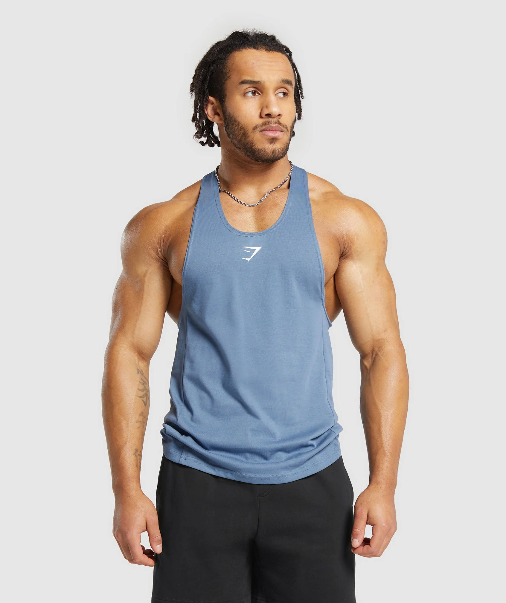 React Stringer Faded Blue // GYMSHARK