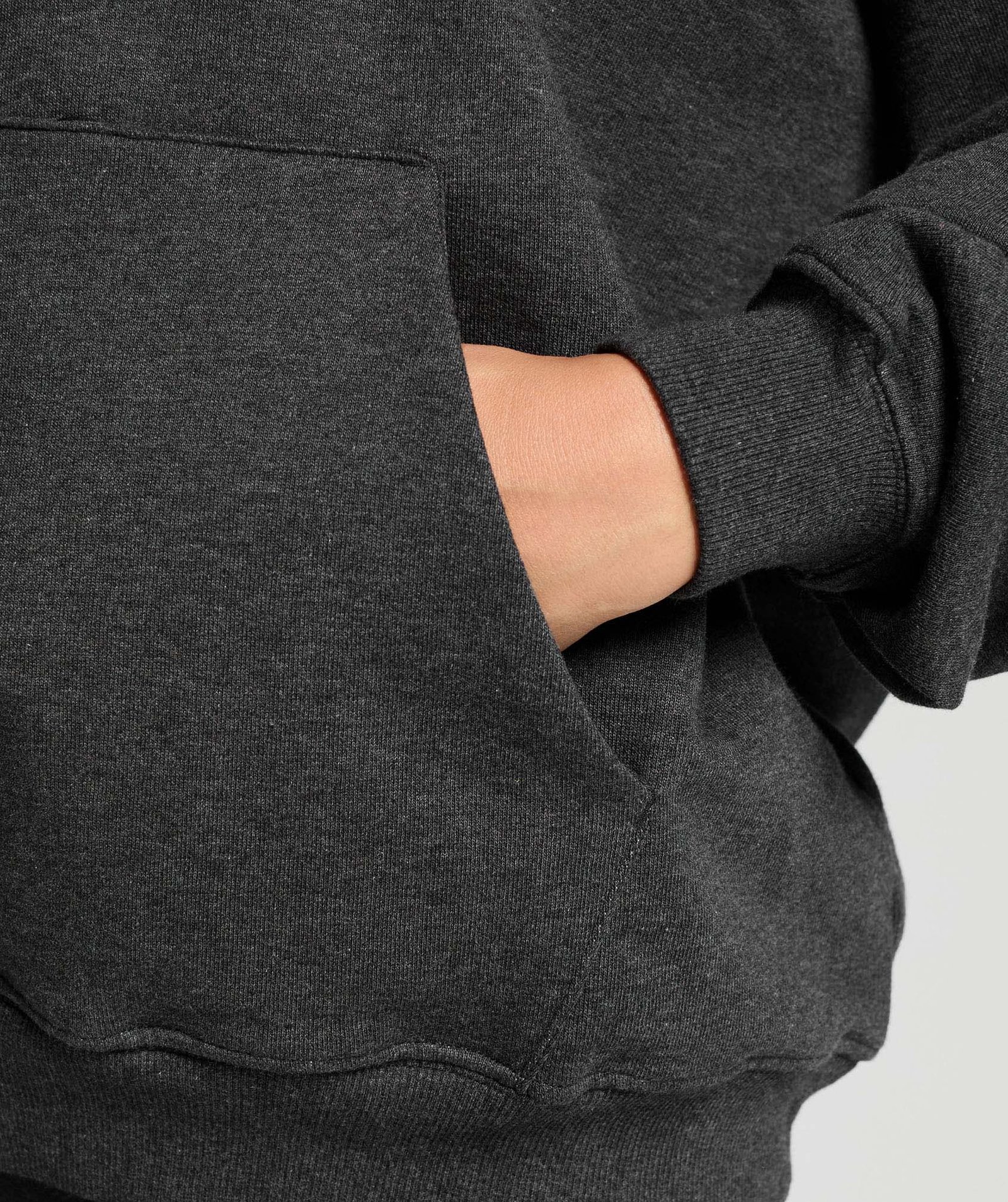 Rest Day Sweats Hoodie Black Marl // GYMSHARK - Image 3