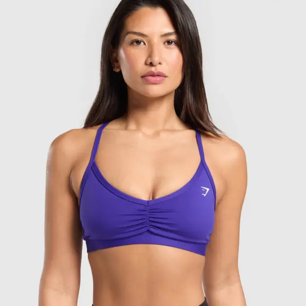 Ruched Strappy Sports Bra // GYMSHARK