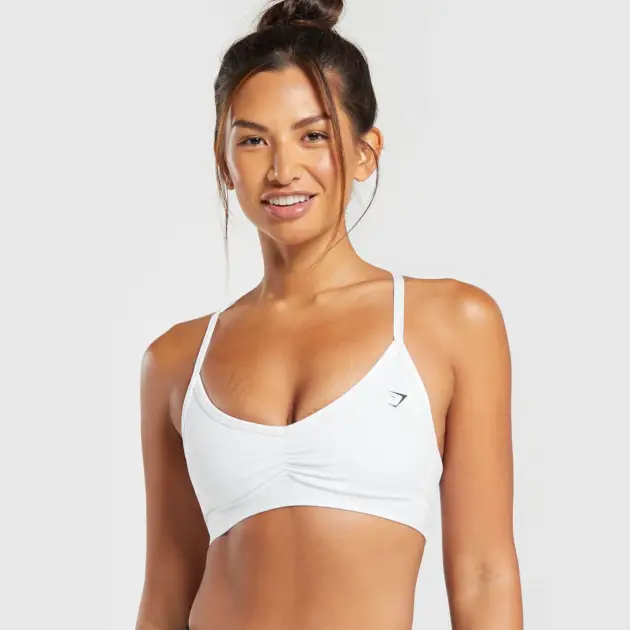 Ruched Strappy Sports Bra // GYMSHARK
