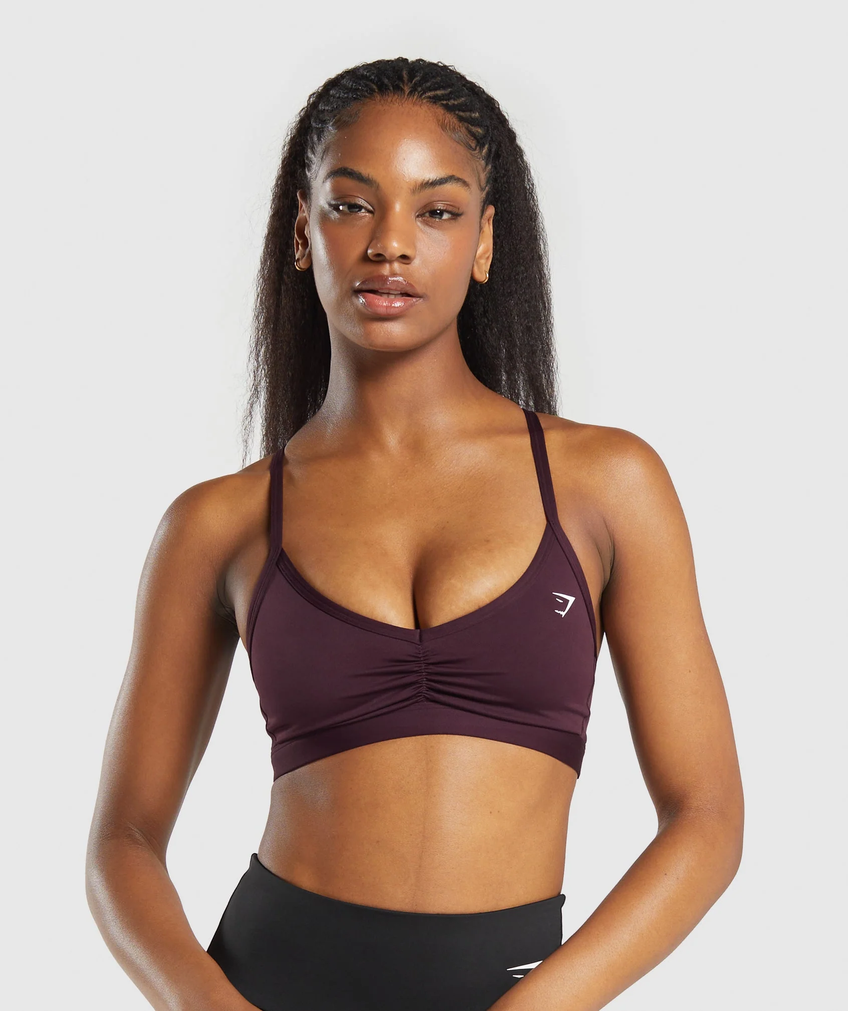 Ruched Strappy Sports Bra // GYMSHARK