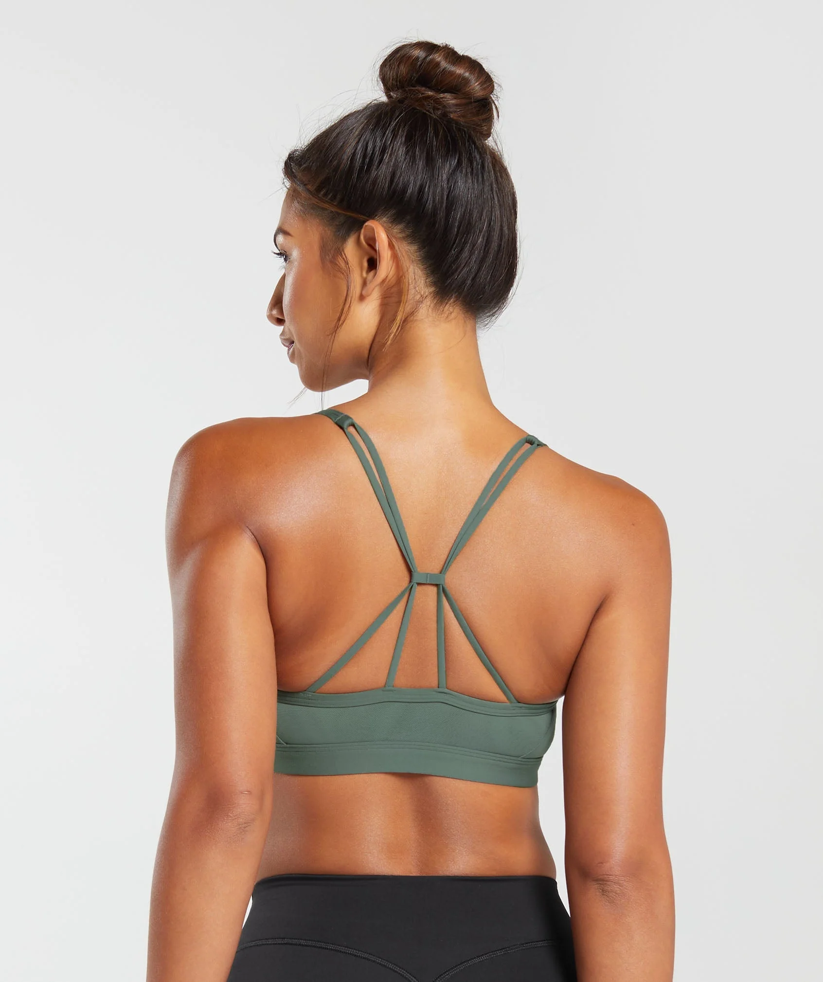 Ruched Strappy Sports Bra // GYMSHARK - Image 2