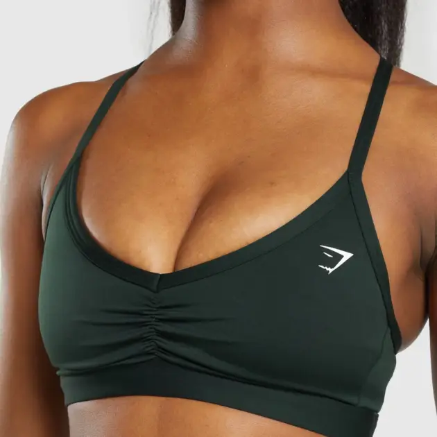 Ruched Strappy Sports Bra // GYMSHARK