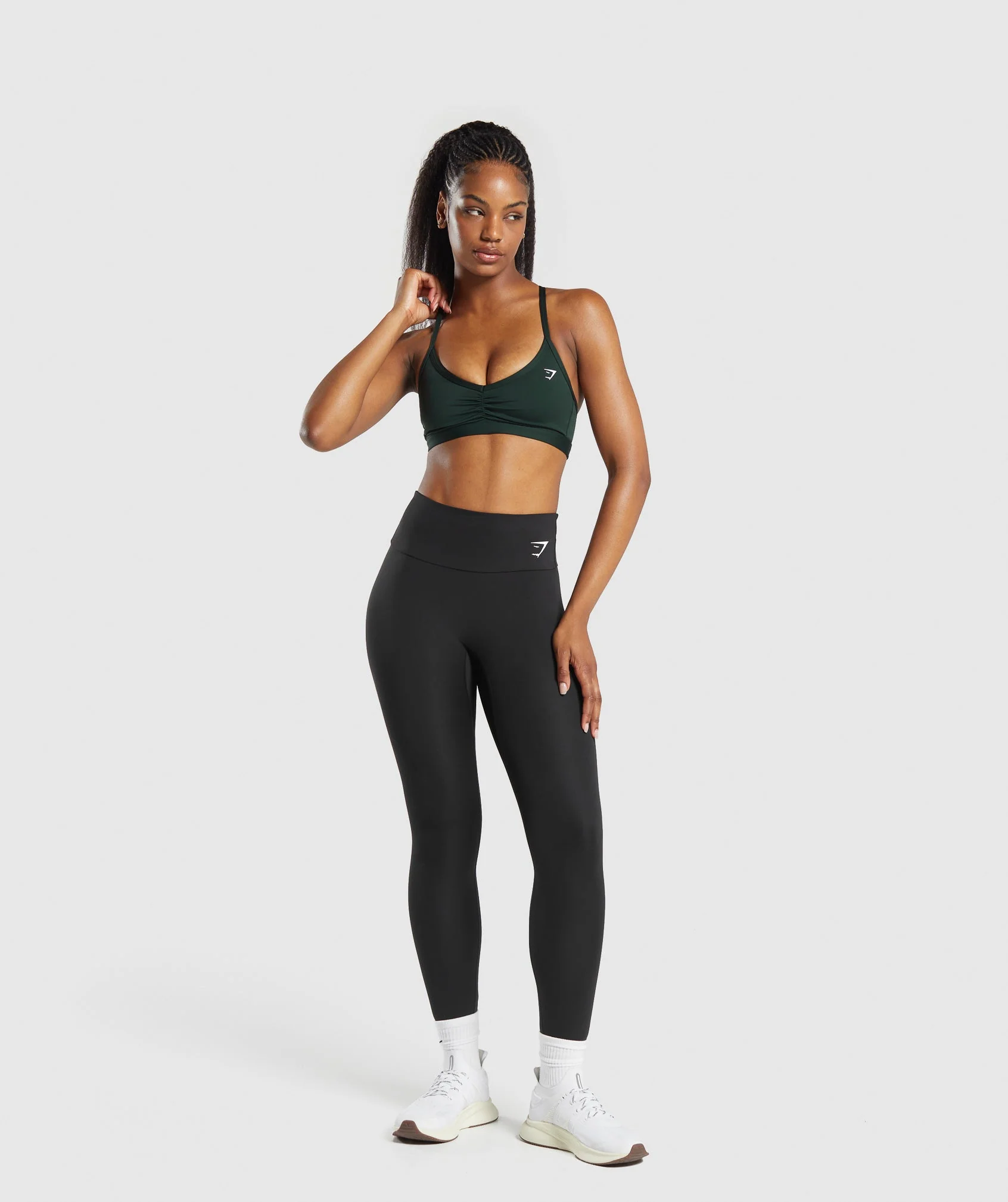 Ruched Strappy Sports Bra // GYMSHARK - Image 3