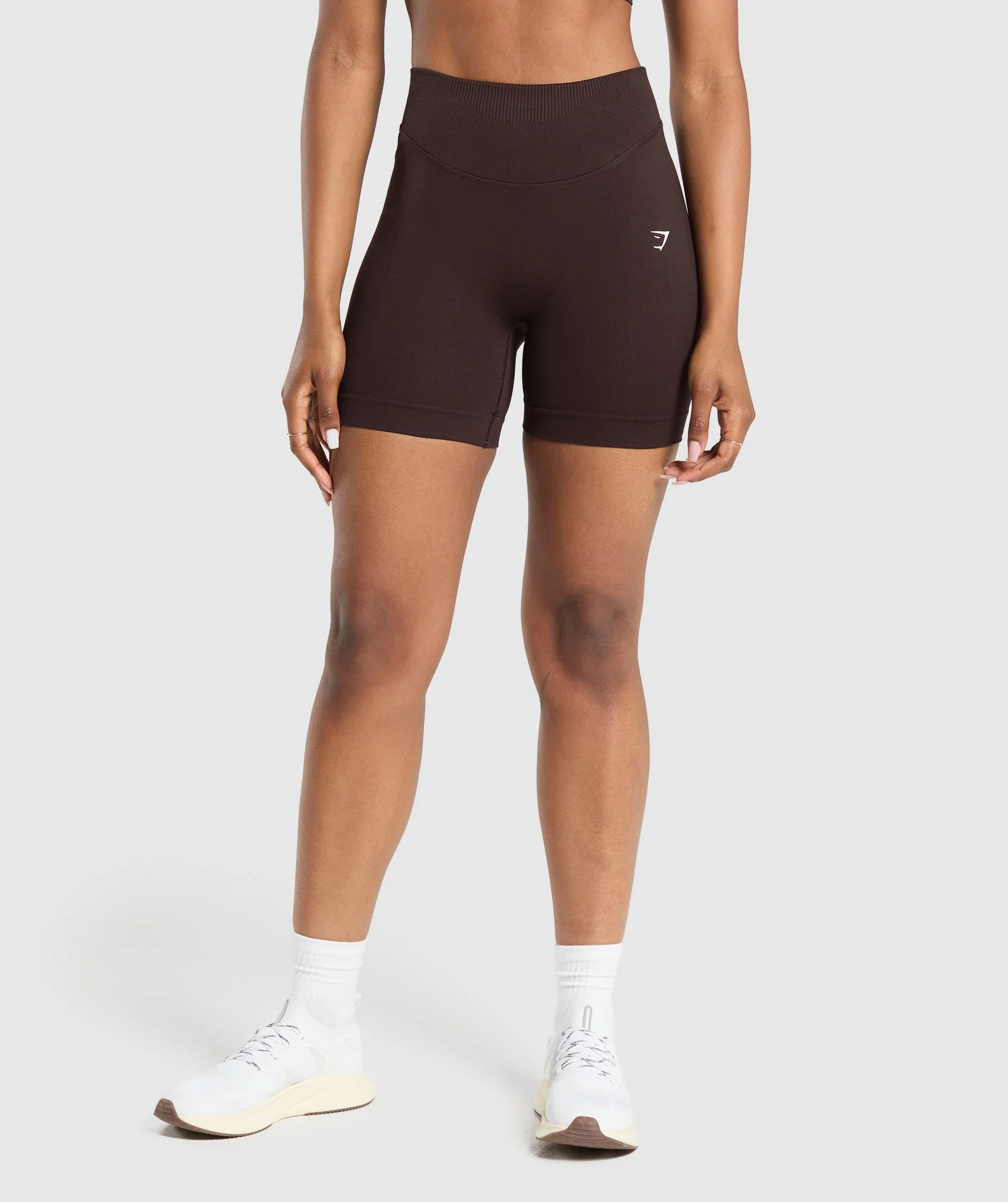 Sweat Seamless Shorts Brown // GYMSHARK