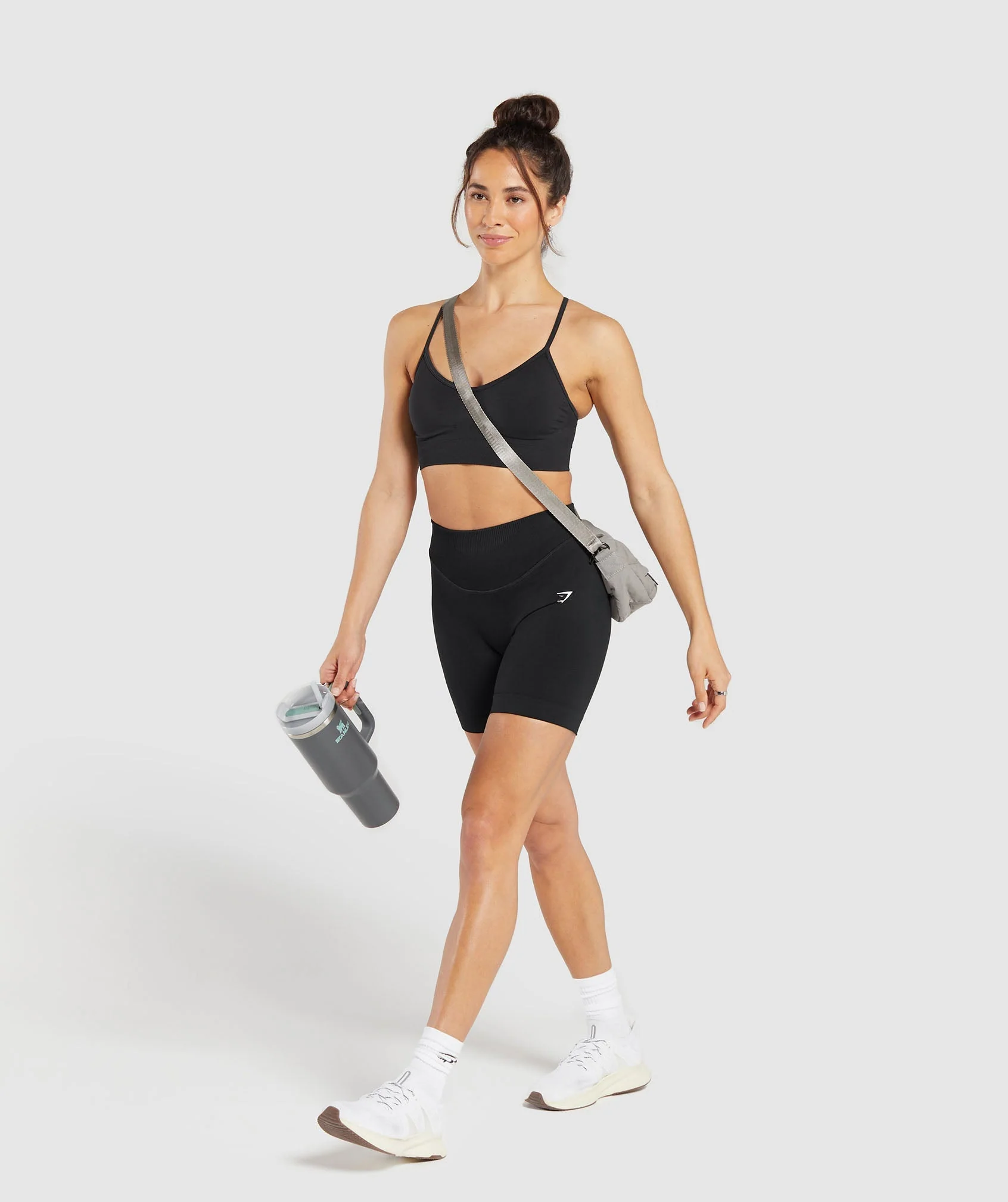 Sweat Seamless Shorts Black // GYMSHARK - Image 3