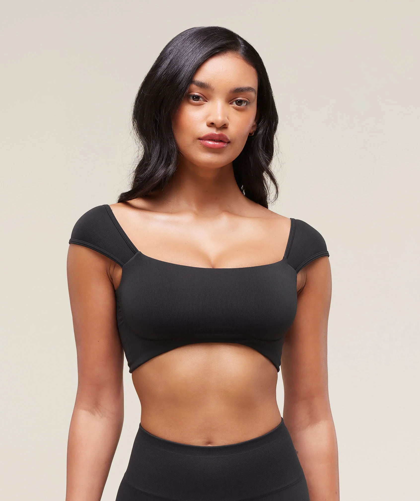 Soft Sculpt Cap Sleeve Bralette // GYMSHARK
