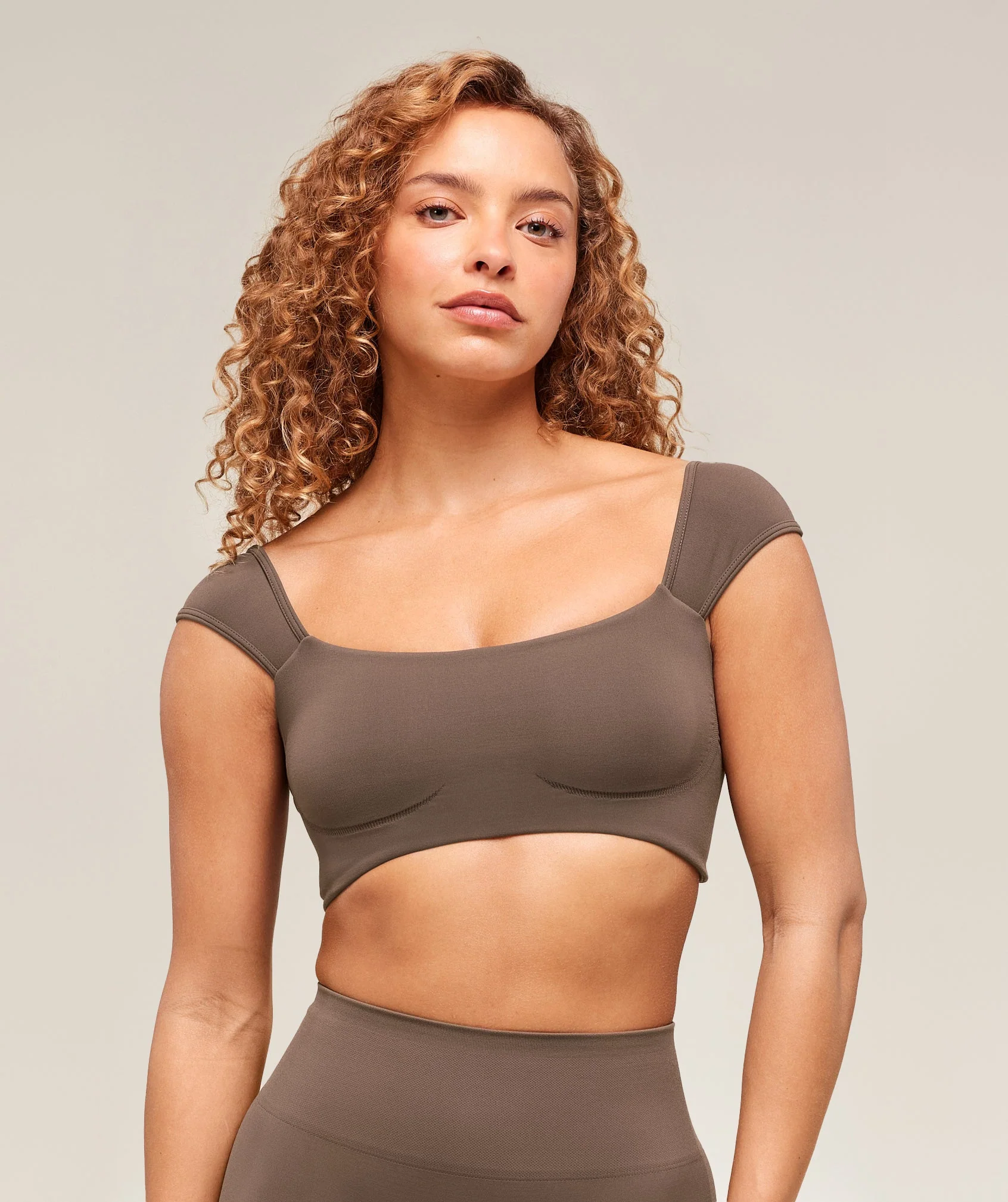 Soft Sculpt Cap Sleeve Bralette // GYMSHARK