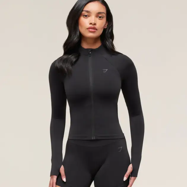 Soft Sculpt Zip Up Jacket // GYMSHARK