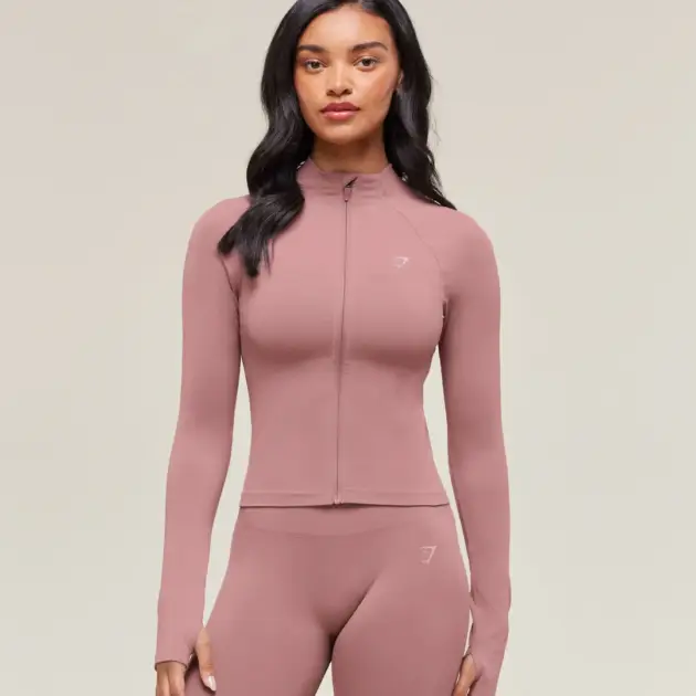 Soft Sculpt Zip Up Jacket // GYMSHARK