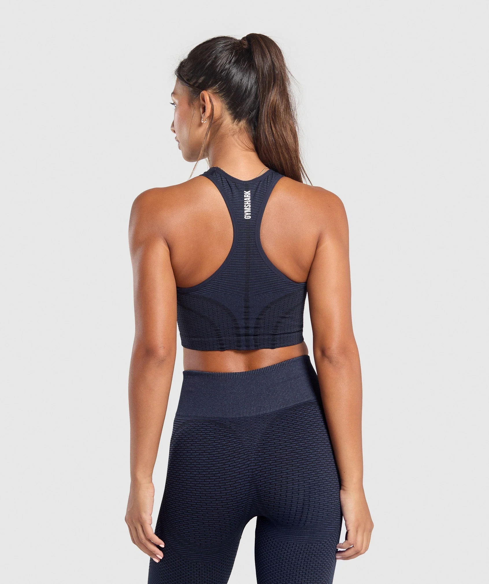 Sport Seamless Cropped Tank Heavy Blue // GYMSHARK - Image 2