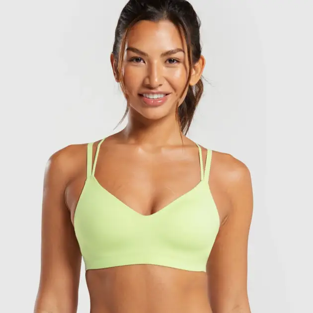 Strappy Back Light Support Sports Bra // GYMSHARK