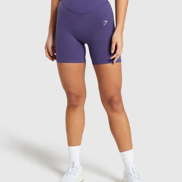 Sweat Seamless Shorts Purple // GYMSHARK