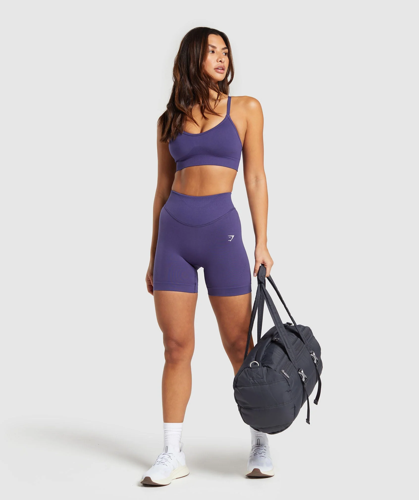 Sweat Seamless Shorts Purple // GYMSHARK - Image 3