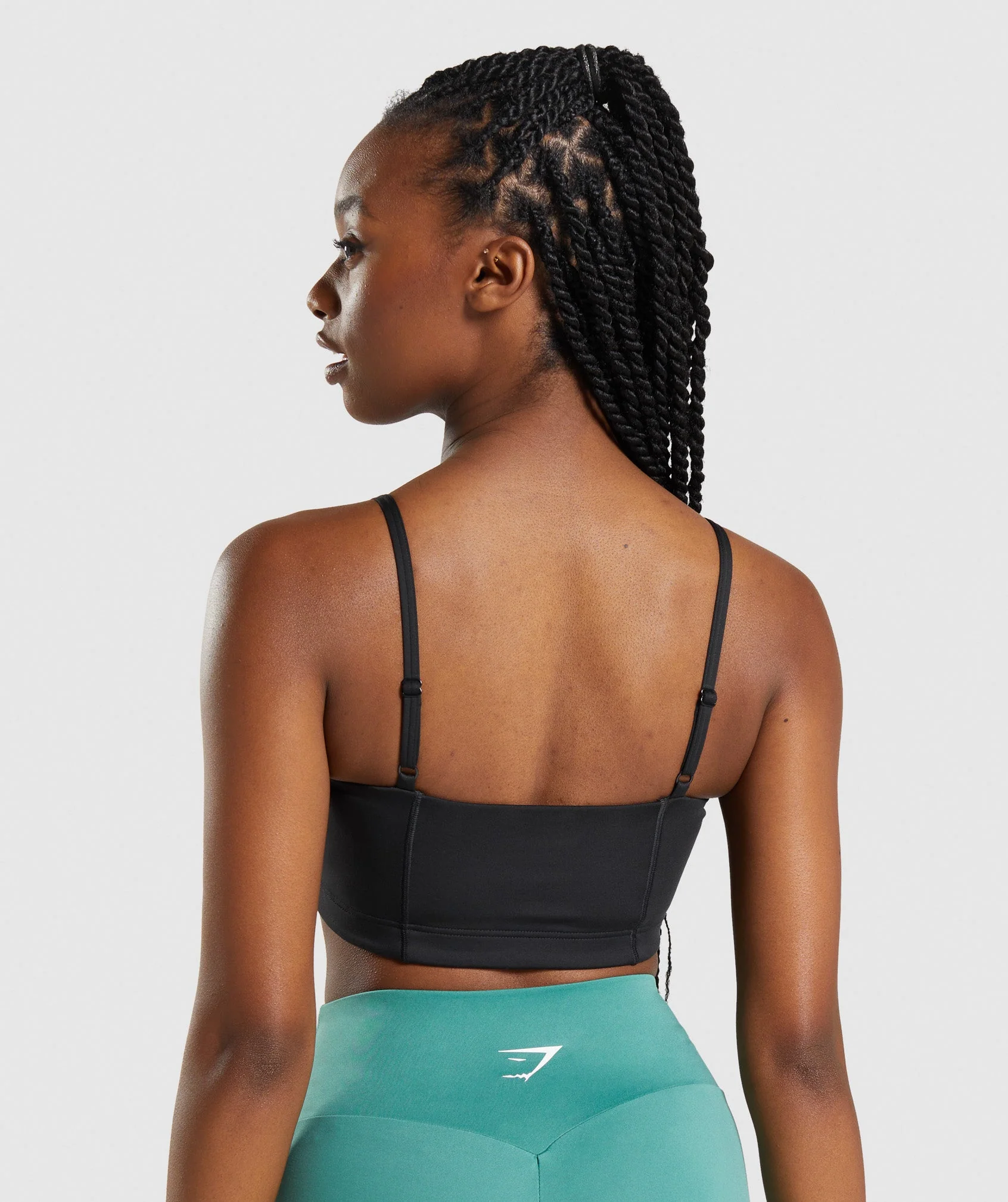 Bandeau Sports Bra Black // GYMSHARK - Image 2