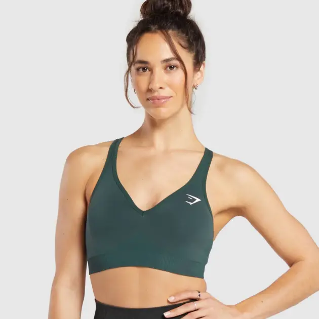 Vital V Neck Sports Bra // GYMSHARK