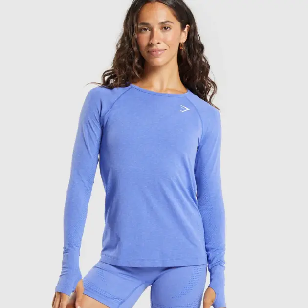 Vital Seamless Light Long Sleeve Top // GYMSHARK