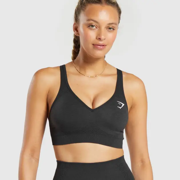 Vital V Neck Sports Bra // GYMSHARK