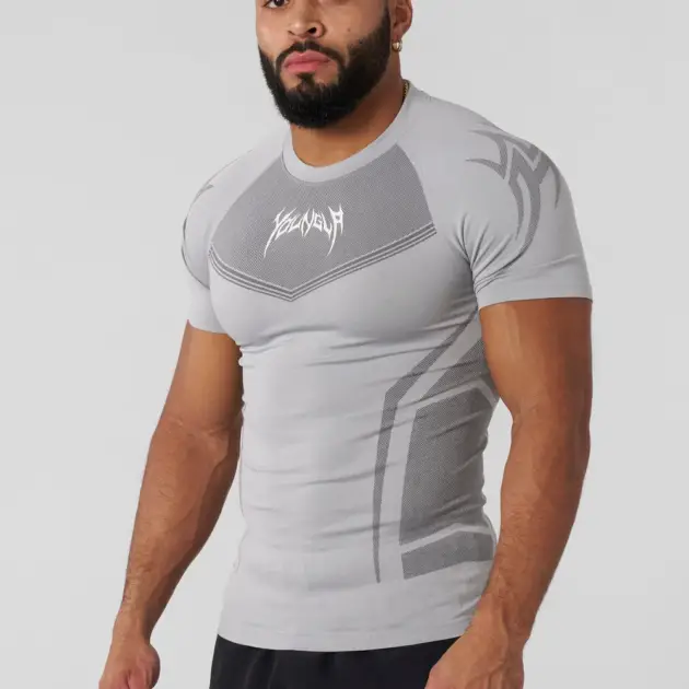4041 - Warrior Compression Tees  Grey // YOUNGLA