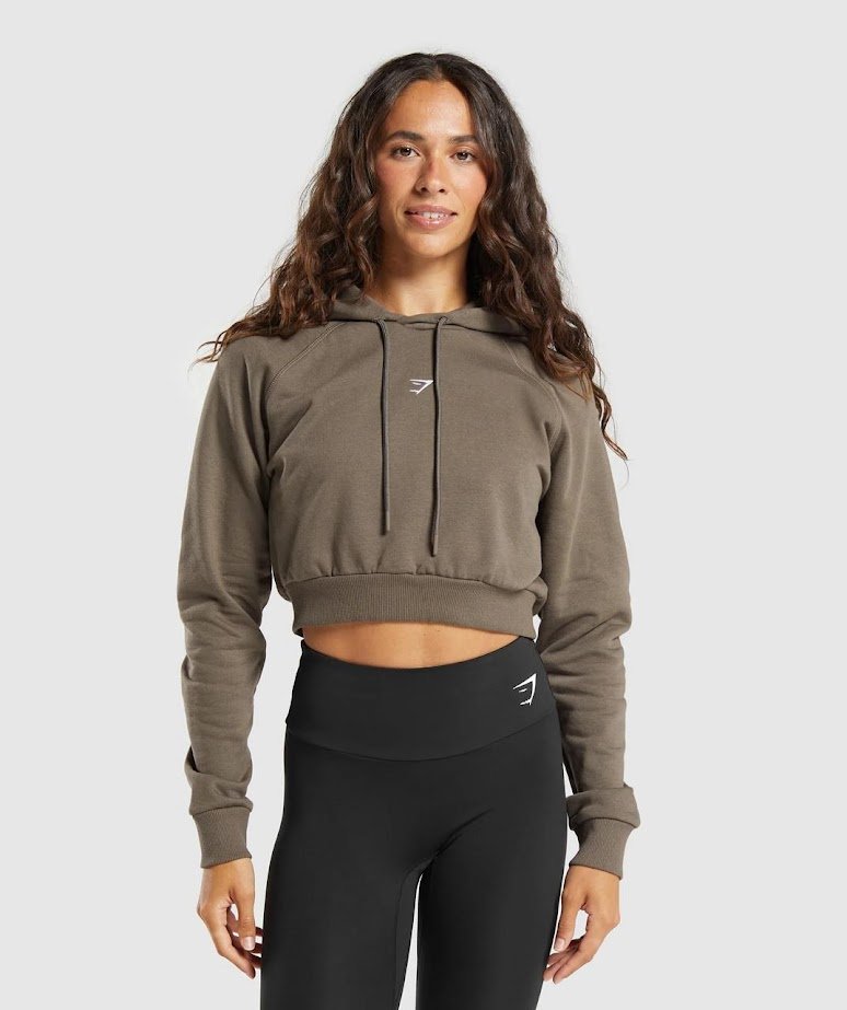 Training Fleece Cropped Hoodie // GYMSHARK