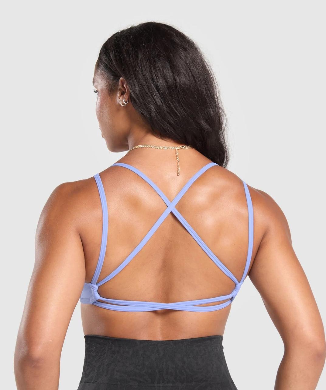 Back Gains Sports Bra Lift Blue // GYMSHARK - Image 2