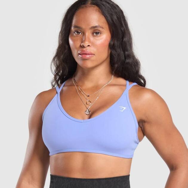 Back Gains Sports Bra Lift Blue // GYMSHARK