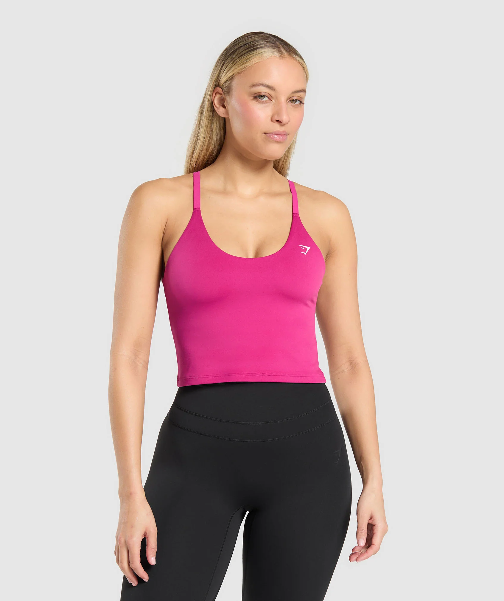 Everyday Cami Tank With Shelf Winning Pink // GYMSHARK